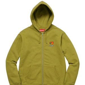 Supreme Gonz Ramm Zip Up Hoodie Green FW17